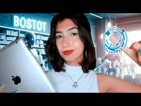 ASMR Vendedora futurista te convencendo a comprar um robô