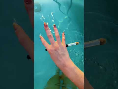 If I write their initial they are in love ASMR #ASMR #PoolASMR #ASMRGame #LofiASMR #oddlysatisfying