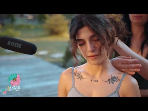 ASMR Outdoor Massage with Gentle Whispers