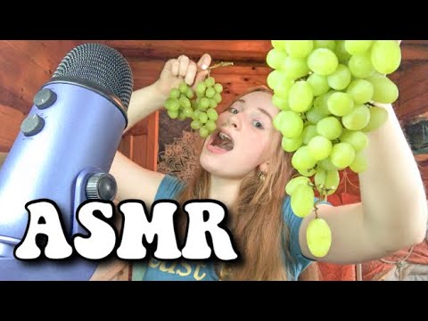 EATING FROZEN GRAPES-ASMR