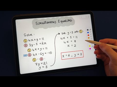 ASMR Maths | Teaching You Simultaneous Equations