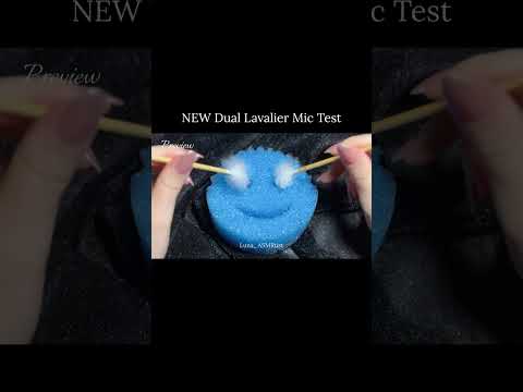 ASMR NEW Dual Lavalier Mic Test 🎙️✨ #relax #tingles #relaxing