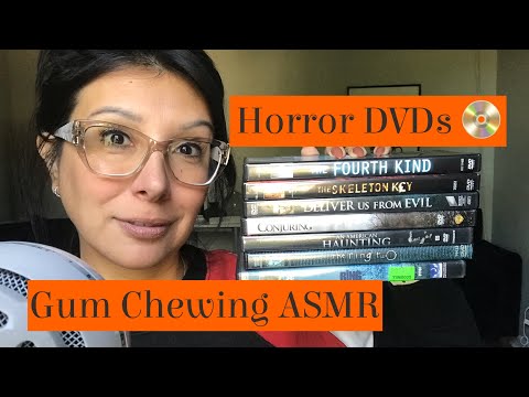 Gum Chewing ASMR | Horror DVDs 📀 |Horror Movies for Halloween 🎃