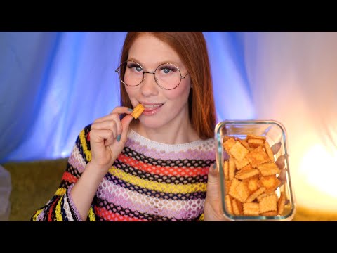 HOMEMADE CHEEZITS 🧀 COOKING ASMR 👩‍🍳 4K