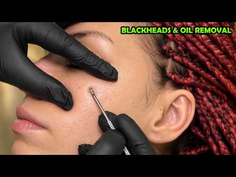 ASMR FEMALE SKIN CARE & REMOVAL + CRACKS + WASH + head,foot,chest,belly,armpit,back & body massage