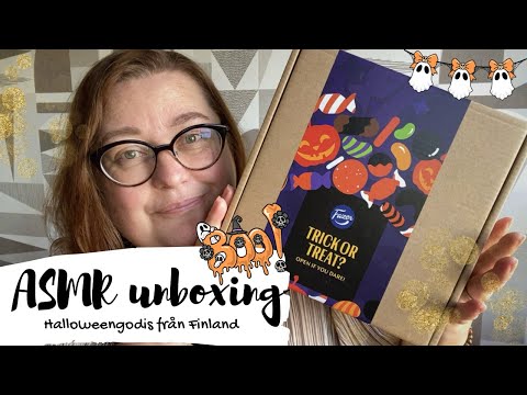 ASMR unboxing: Testar Halloween-godis från Finland 🎃