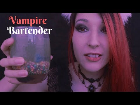 ASMR - VAMPIRE BARTENDER ~ Drinks & Advice w/ Smol Idiot Vampire ~