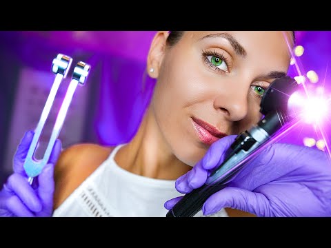 ASMR whispered Ear Cleaning Otoscope Exam for Sleep, Personal Attention, Roleplay