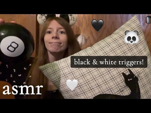 🤍asmr black & white triggers! 🎱 lofi color theme🖤