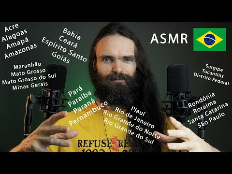 ASMR Eu tentei sussurrar todos os estados do Brasil