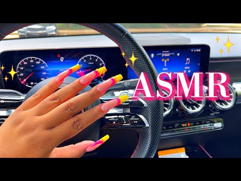 ASMR IN THE CAR 🚙 MERCEDES BENZ ⚫💕✨(FAST TAPPING, WHISPERS & TINGLES✨)