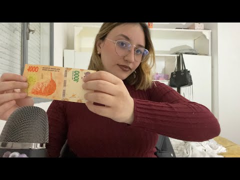 ASMR con BILLETES ARGENTINOS 🇦🇷| sonidos de papel 💵