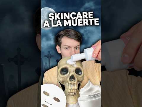 LE HAGO SKINCARE A LA MUERT3 - ASMR SKINCARE #asmr #shorts #asmrvideo #comedia #halloween