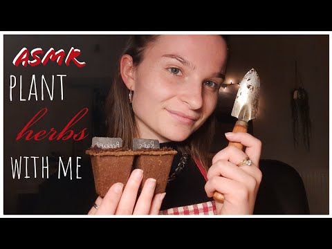 Plant herbs with me | Praliene ASMR 🍫