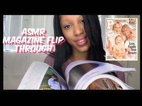 ASMR LIGHT PAGE TURNING ✨Magazine FLIP THROUGH 🎧 Pure WHISPERING 🤫 UP CLOSE 💤💤 People Magazine ⭐️