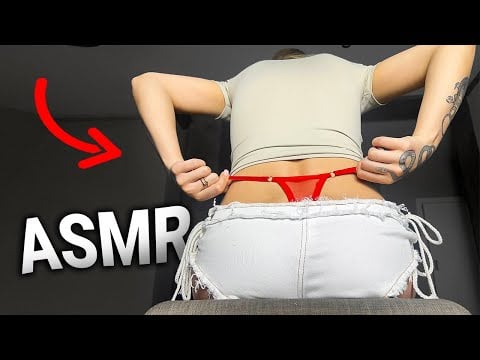 [4K USA ASMR] ASMR BEST SOUNDS of Red Lace & Jeans Back Scratching Sounds | No Talking