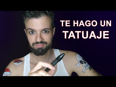 TATUAJE muy "profesional" | ASMR Roleplay, relajacion para dormir, tatuajes hombres, tatuajes brazos