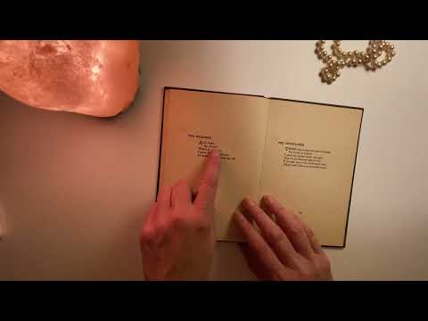 ASMR Antique Book Page Turning, Reading Poetry by Edna St Vincent Millay A Few Figs ~ Soft Spoken
