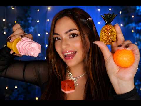 ASMR  | Fake Food 🍦🍍 🍉 | Extreme Mouth Sounds & Tapping ✨