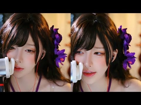 ASMR relax shop I 颜面崩坏 口腔音 耳边吹气 轻语
