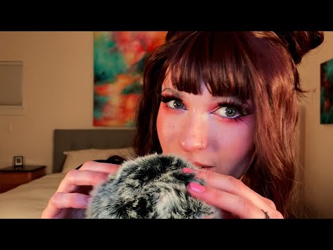 ASMR Intense Brain & Scalp Massage | Fluffy Mic Brushing & Scratching [Inaudible Whispers]