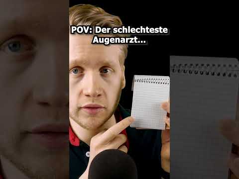 ASMR - Der schlechteste Augenarzt... #shorts #asmr #roleplay #deutscheasmr