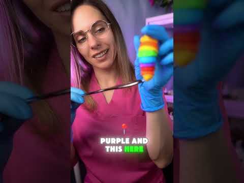 ASMR Cranial Nerve Exam👁️👃🔦 #shorts #asmr #viral