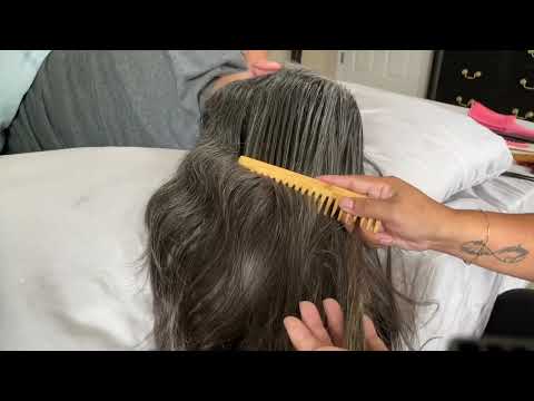 ASMR | FAST & SLOW SCALP HEAD SCRUSHING | HEAD MASSAGE , HAIR BRUSHING & HAIR PLAY, ENJOY THE SOUND