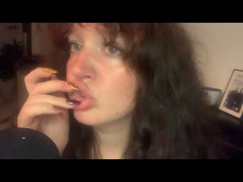 Teeth tapping no talking ASMR (nail eating, mouth sounds)