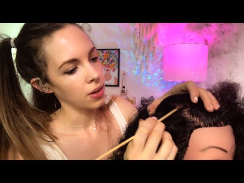 ASMR Scalp Check, Dandruff Removal, Scalp Scratching, Scalp Cleaning
