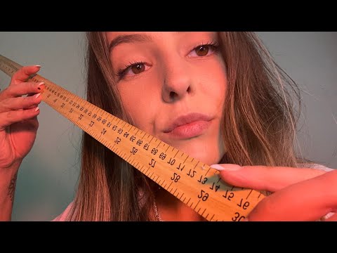 ASMR Unorganized Measuring You with Inaudible Whispers and Mouth Sounds 🧑🏻‍🦲📐