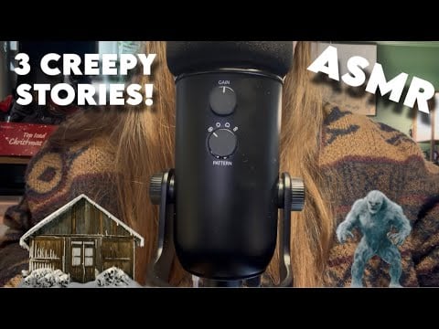 ASMR || Reading 3 Chilling Winter Stories ❄️