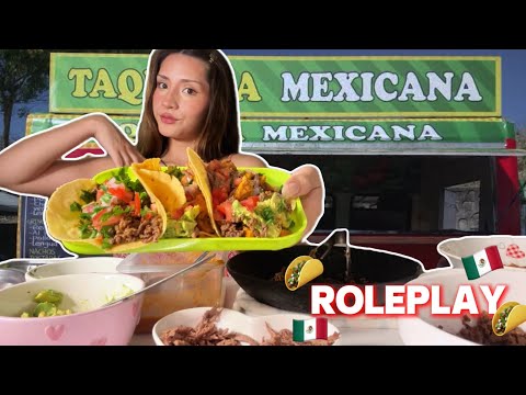 ASMR ROLEPLAY TAQUERIA 🇲🇽POV: Chica Fresa te atiende 🍓 🌮 Te preparo Tacos 🌮 Parte 2 