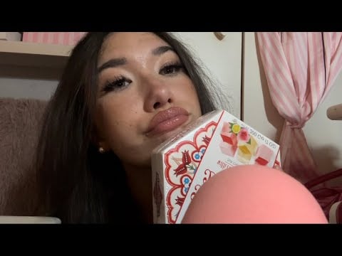 ASMR intense chewing/ mouth sounds! (turkish delight🩷)