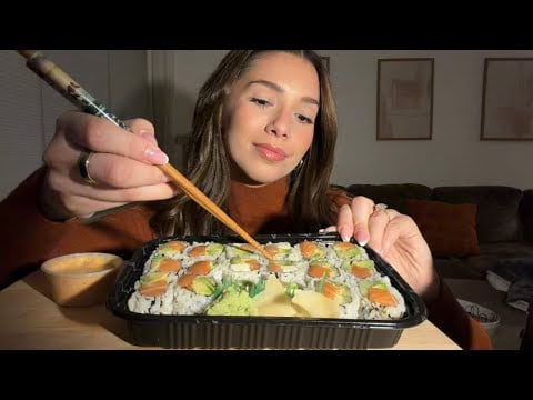 ASMR Chatty Sushi Mukbang 🍣💗