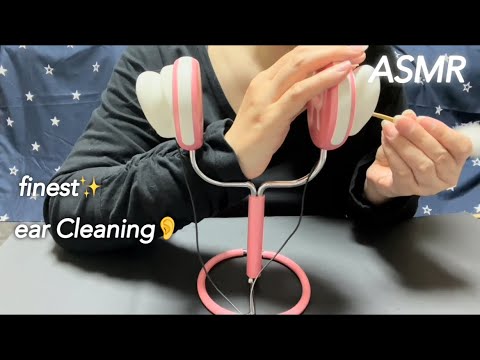 【ASMR】綿棒と耳かきを使った極上シャカシャカふわふわ耳掃除👂🧹Comfortable ear cleaning using cotton swabs and earpicks👂✨️