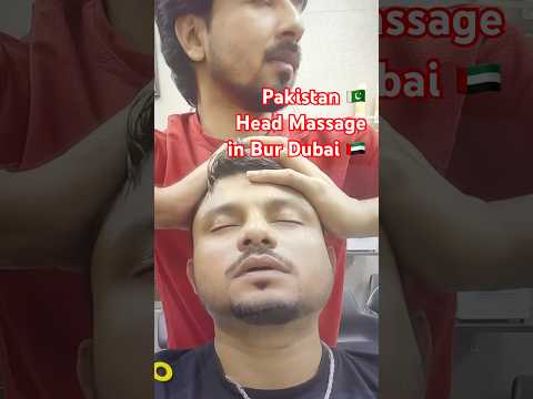ASMR 😱 $2 72 Pakistan Head Massage in Bur Dubai 🇦🇪🇵🇰 #massage #barber #burdubai