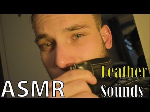 #ASMR ASMR - Soothing LEATHER Sounds  (Rubbing, Tapping)