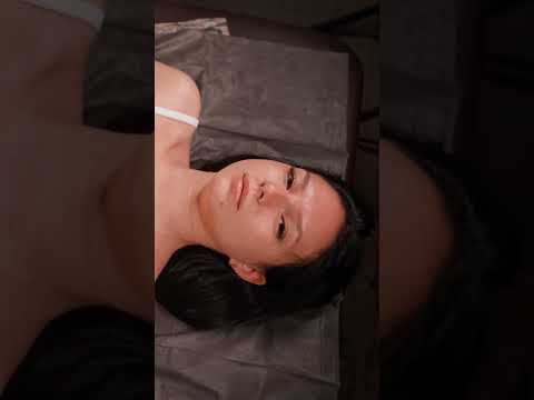 Unique painful chiropractic adjustment and massage for Christina #chiropractic