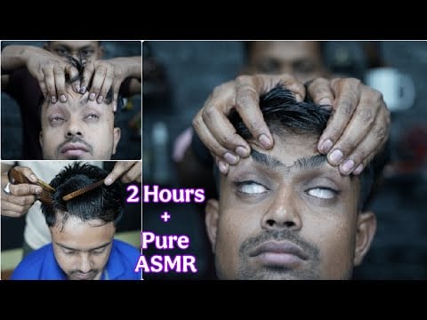 2-Hours Pure Head Relaxation: Indian Barber's Ultimate ASMR Journey | Tapping & Scratching Massage