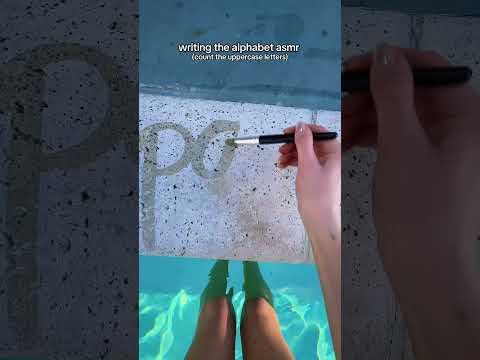 Count the uppercase letters in the alphabet ASMR #asmr #relax #relaxandplay #relaxation #lofiasmr