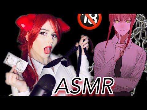 ASMR Hot Triggers for sleep 🔞 Makima Chainsaw Man Cosplay role play