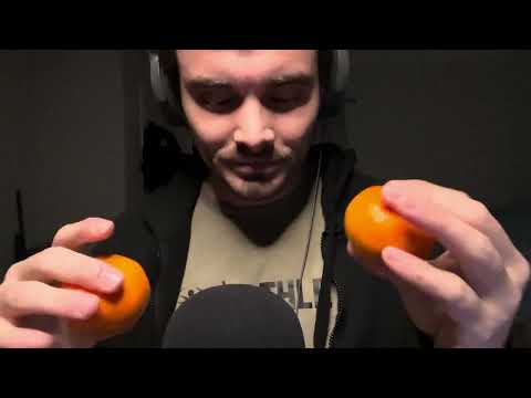Tapping Peeling and Eating an Orange 🍊 ASMR