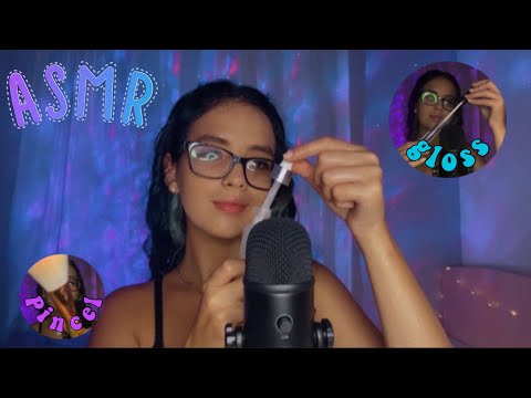 ASMR - TESTANDO VÁRIOS TRIGGERS NO NOVO MIC - FIFINE K-678 💜