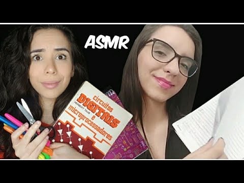 ASMR- VOLTA ÀS AULAS - COLLAB @ASMRdaBrubs [som de material escolar]