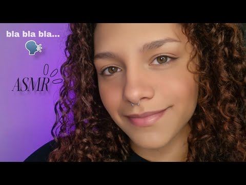 ASMR • Muita conversinha com pincel na tela + fatos sobre mim 💕