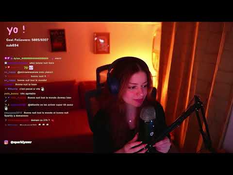 ASMR LIVE  : BLABLA  et un max de triggers (NO PUB)