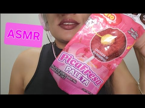 ASMR SUPER RELAJANTE |PALETA PICAFRESA #asmr #mouthsounds