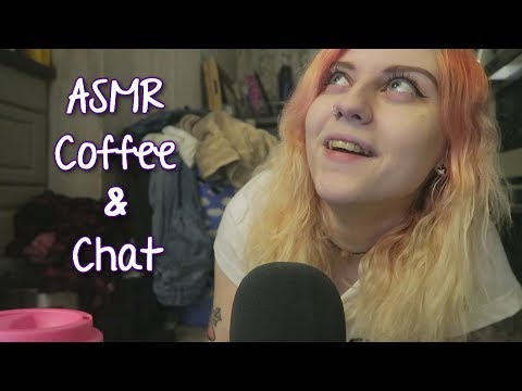 [BINAURAL ASMR] Coffee & Chat ^_^ (Drinking sounds, eating sounds, soft spoken)