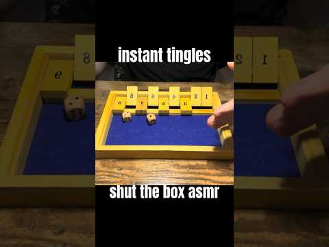 shut the box asmr 😴💤 | tingles for people with asmr immunity #asmr #asmrshorts